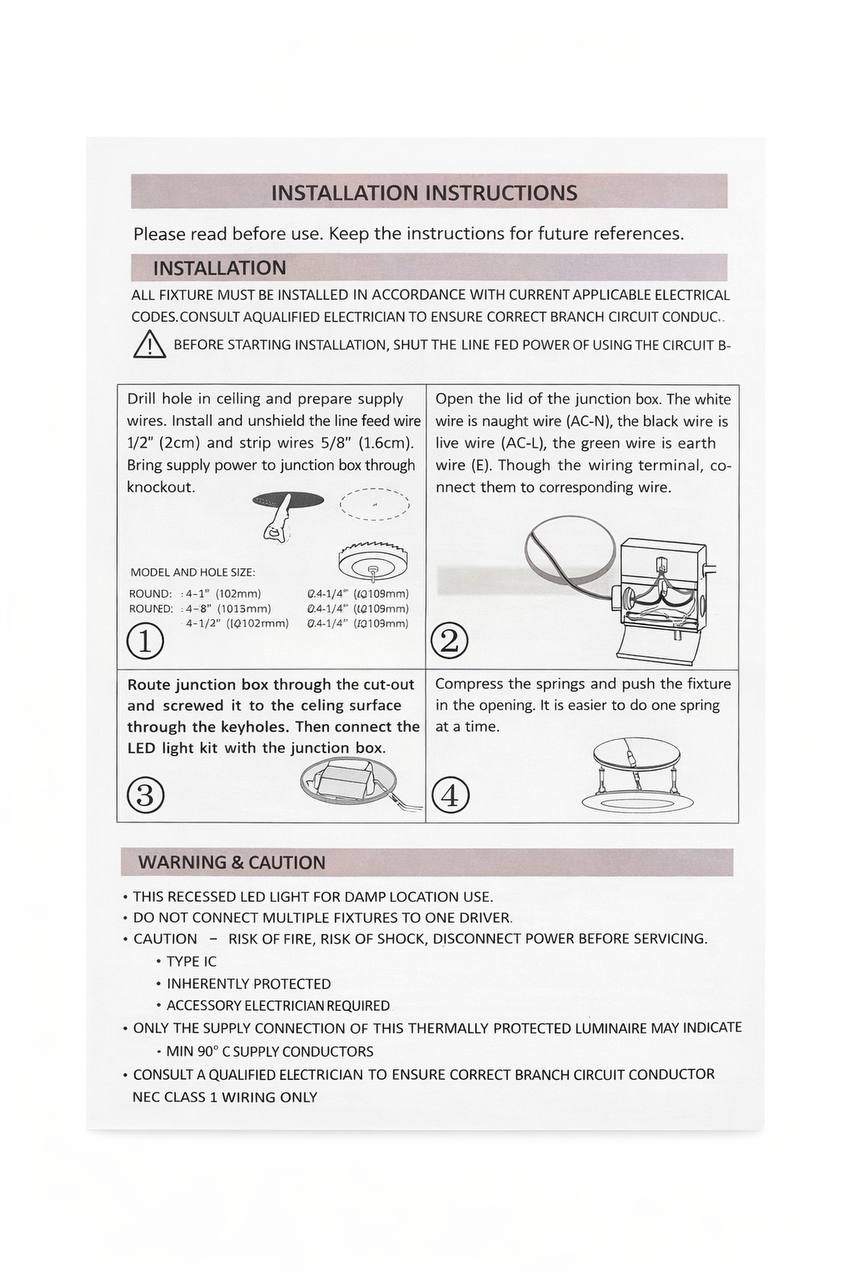 30-Pack 4-inch Recessed LED Downlight (Apolo Series) - 9W 5-CCT Selectable