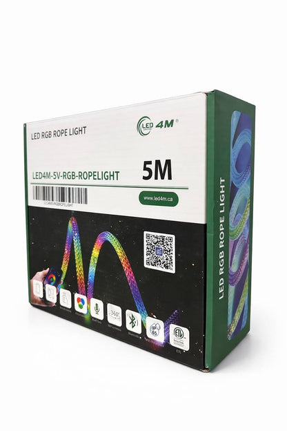 RGB LED Rope Light 5V - USB Powered Multicolor