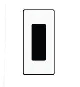Screwless Wall Plate (Decorator Style) | Matte Finish
 Black rectangular  | Selix kala
