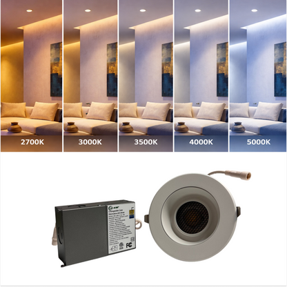 4″ Recessed LED Down Light 12W-5CCT-DIM | Selix Kala