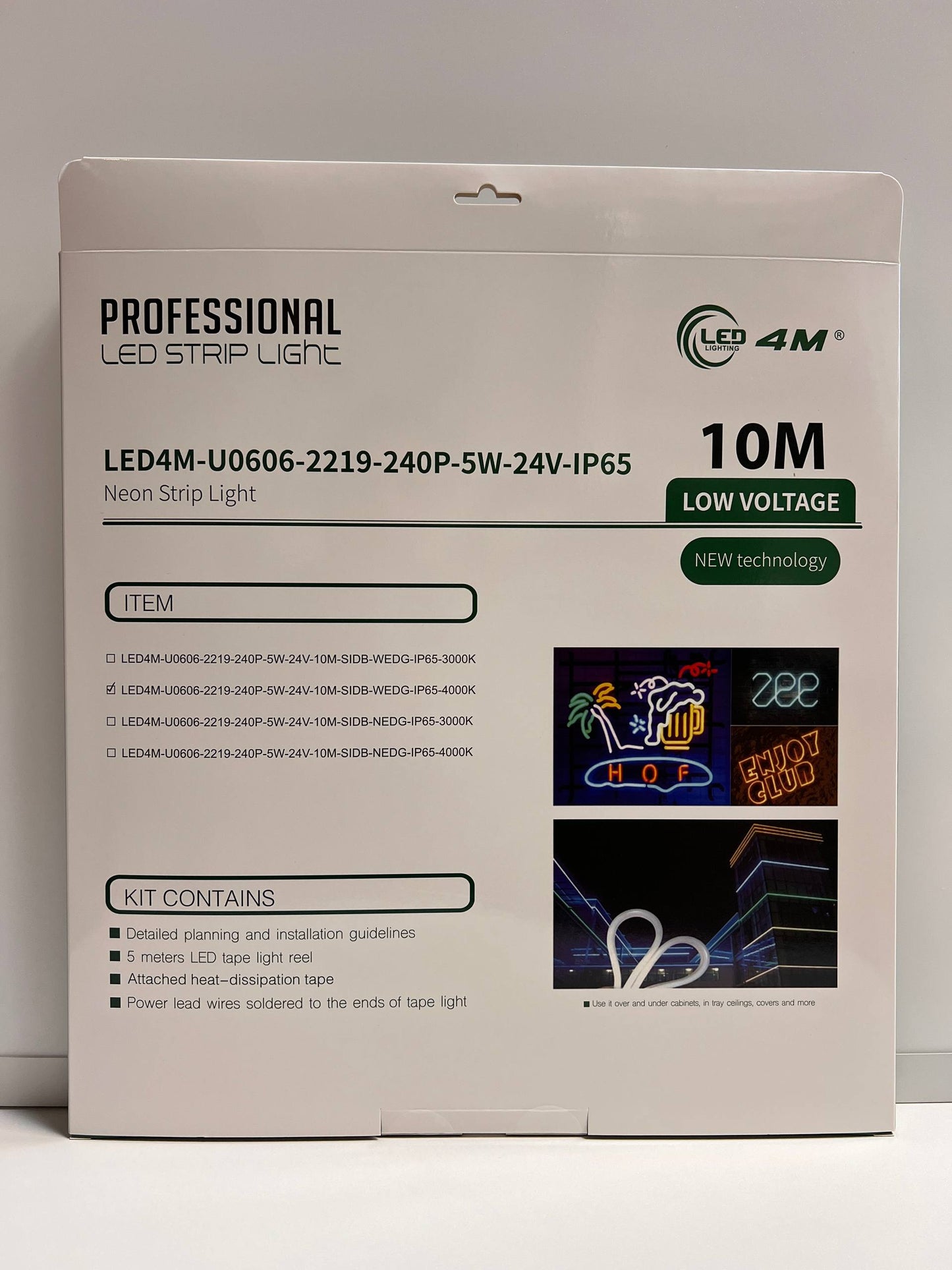 LED Neon Strip Light Slim 6x6mm | 24V IP65 | Dot-Free & Side Bend | Embedded (With Lip)