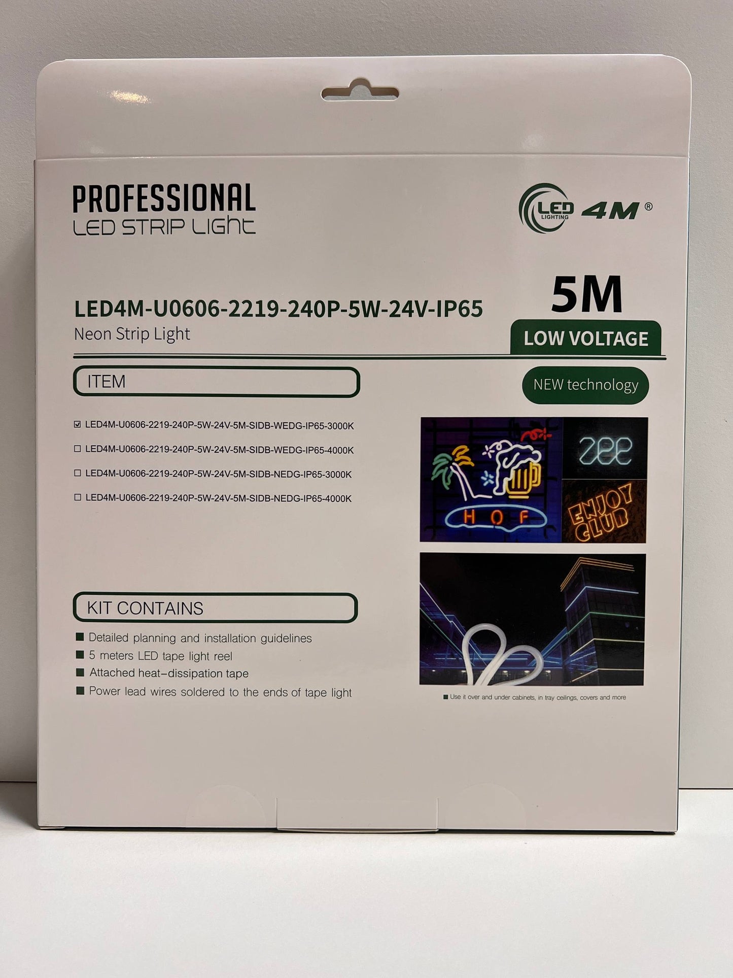 LED Neon Strip Light Slim 6x6mm | 24V IP65 | Dot-Free & Side Bend | Embedded (With Lip)