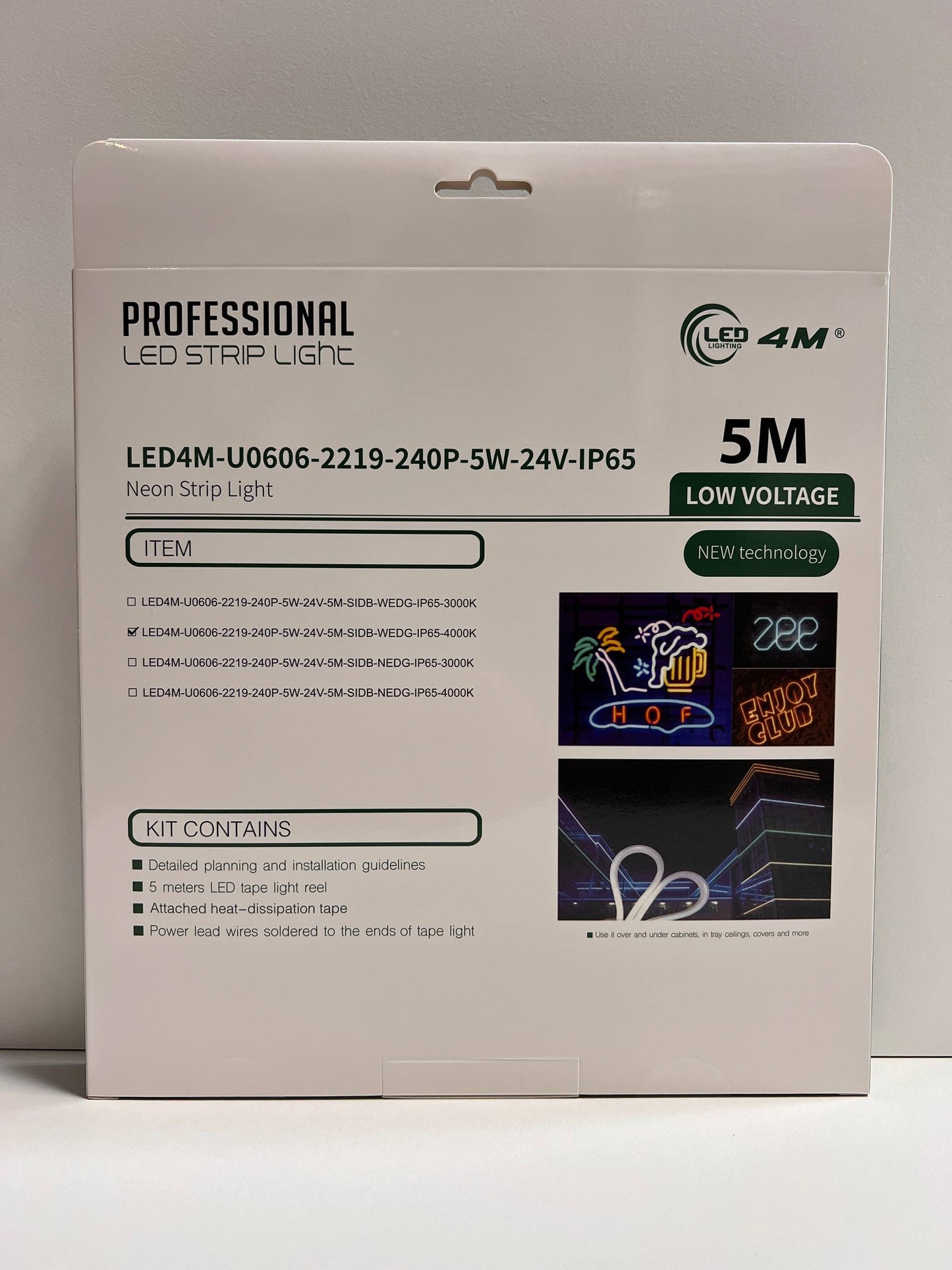 LED Neon Strip Light Slim 6x6mm | 24V IP65 | Dot-Free & Side Bend | Embedded (With Lip)