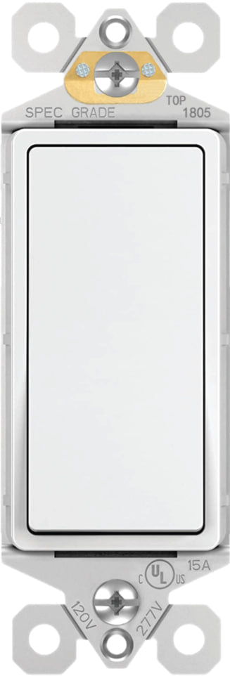 Light switch with metal bracket 