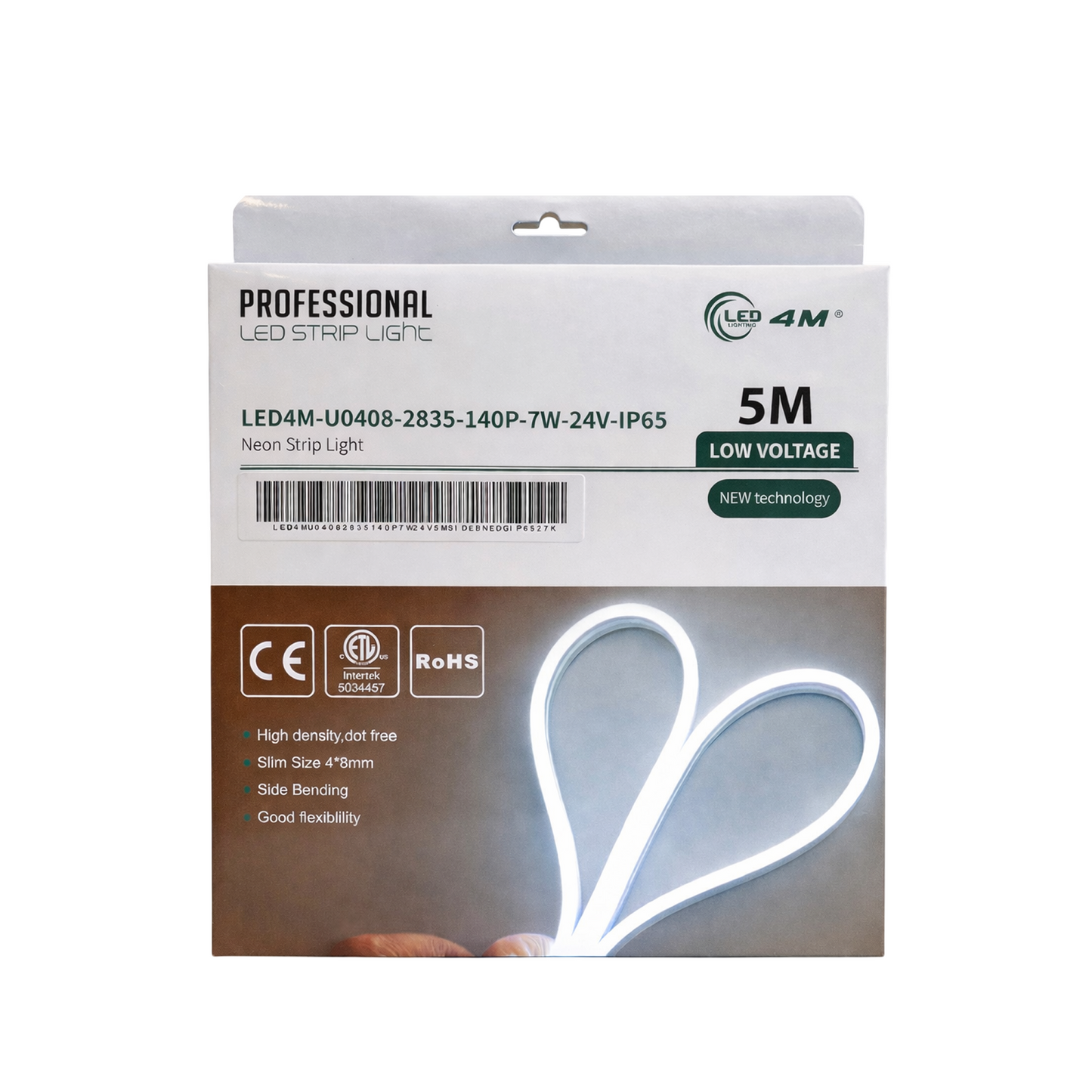 Packaging of LED strip light with specifications on a white background | Selix Kala