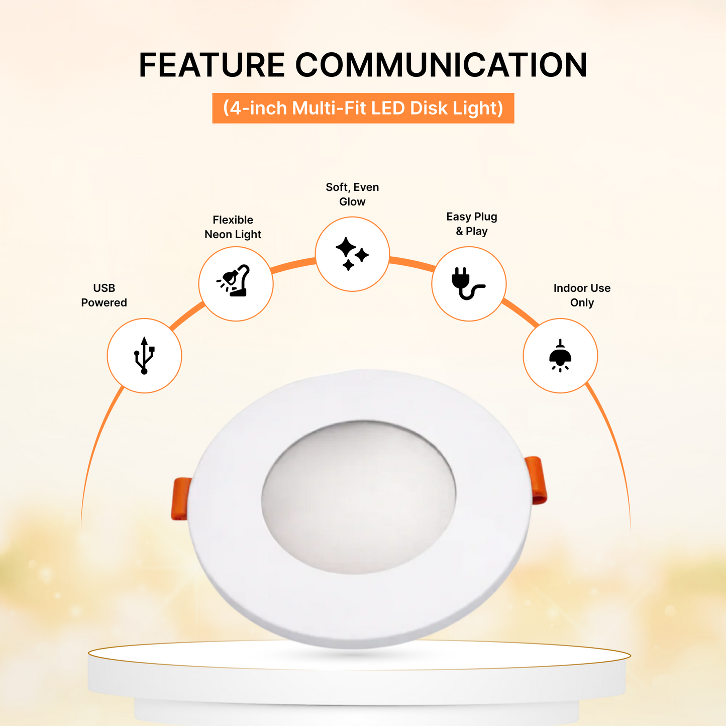 20-Pack 4-inch Multi-Fit LED Disk Light - 9W 5-CCT Selectable (White)
