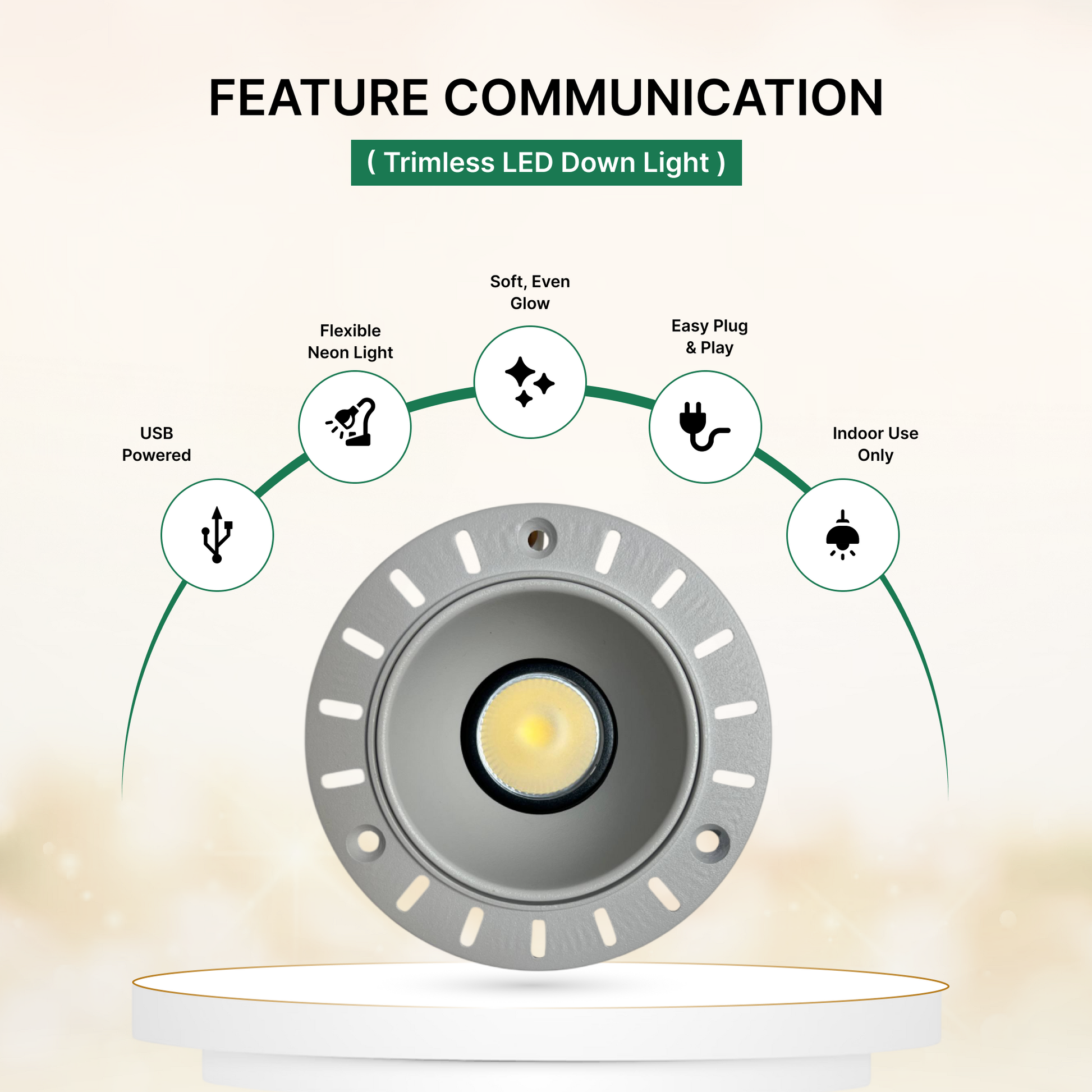 2″ Trimless LED Down Light-8W-5CCT-DIM-feature-communication | Selix Kala