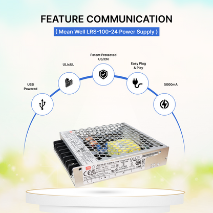 Mean Well LRS-100-24 Power Supply - 100W 24V DC (Slim Metal Housing)
Feature Communication | Selix Kala