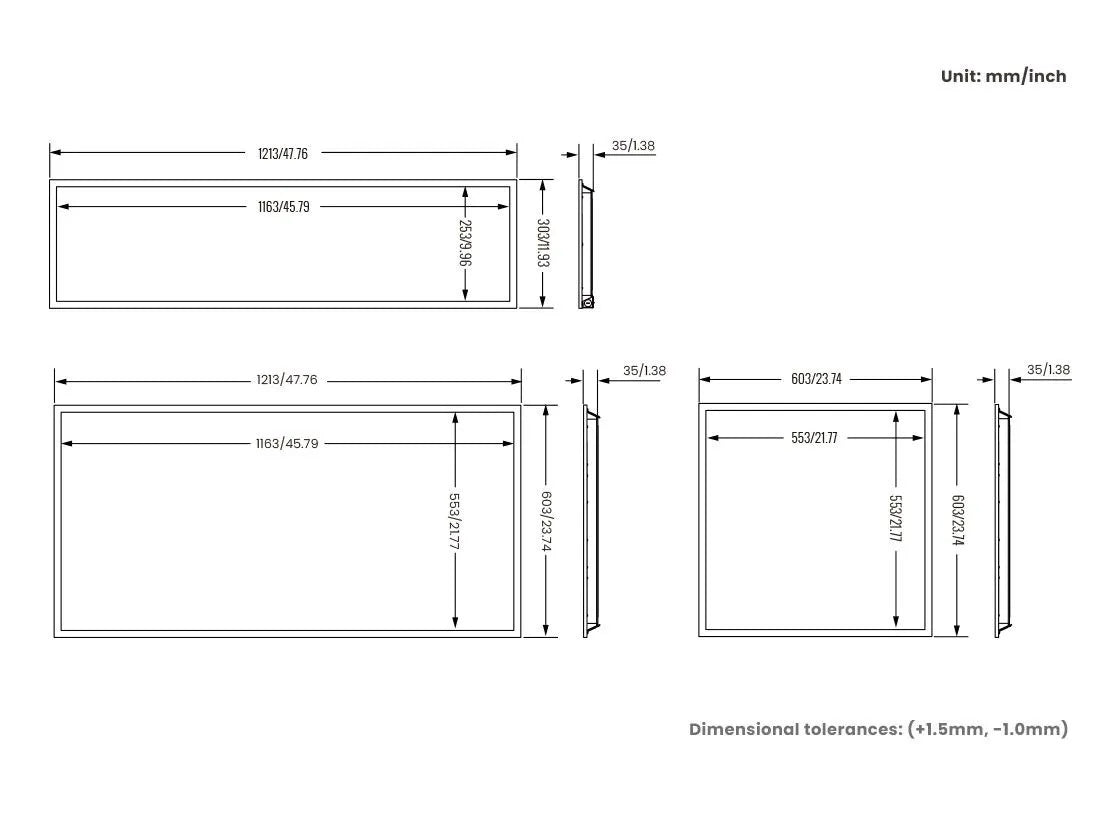 2x4 LED Backlit Flat Panel Light (4-Pack) | White Finish | Selectable CCT & Wattage | 0-10V Dimmable