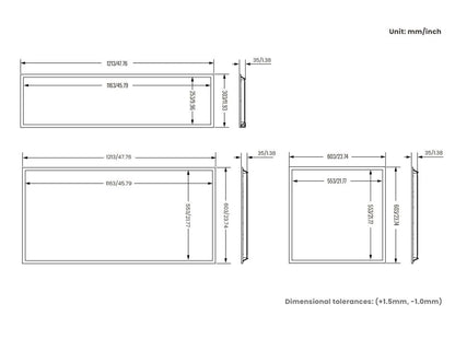 4-Pack 2x2 Jupiter LED Flat Panel - Wattage & CCT Selectable Sensor Base