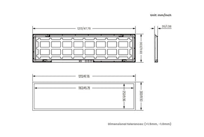 1x4 LED Backlit Flat Panel Light (4-Pack) | White Finish | Selectable CCT & Wattage | 0-10V Dimmable