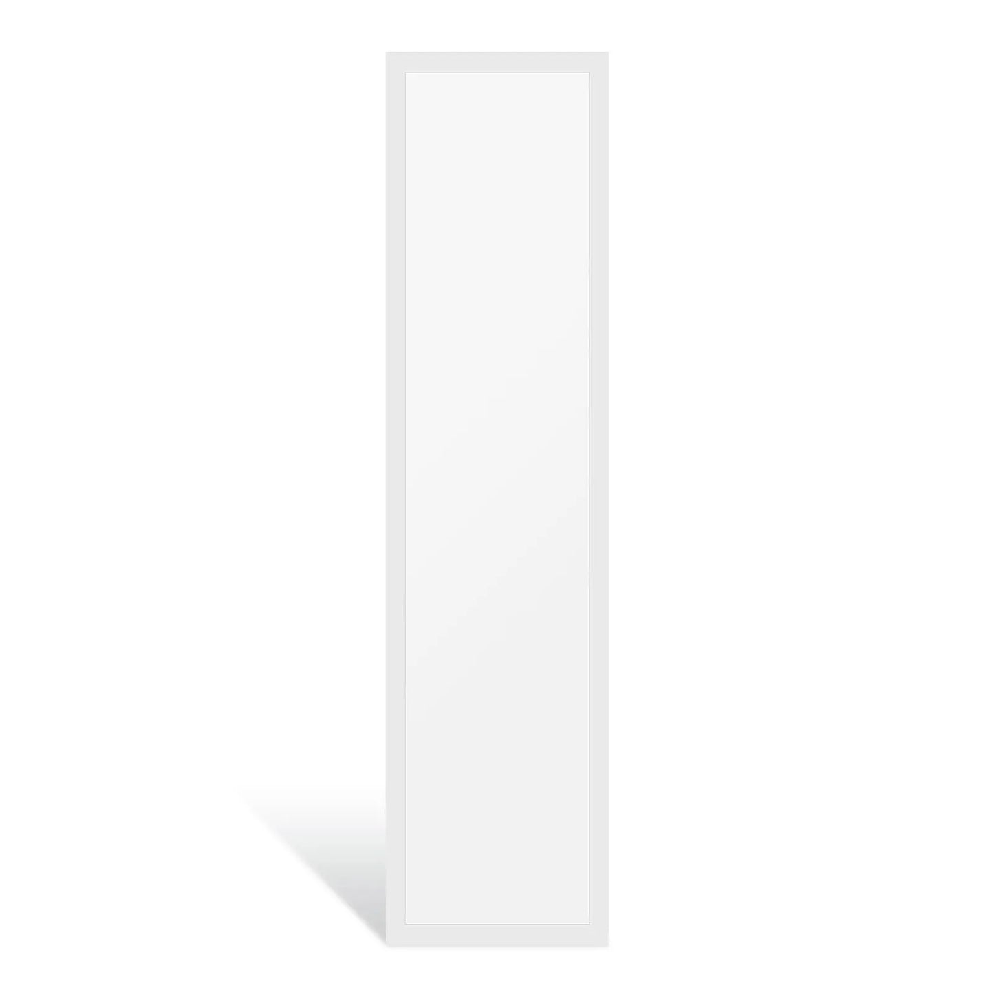 1x4 LED Backlit Flat Panel Light (4-Pack) | White Finish | Selectable CCT & Wattage | 0-10V Dimmable