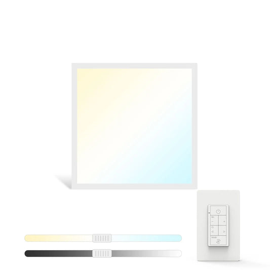 4-Pack 2x2 Jupiter LED Flat Panel - Wattage & CCT Selectable Sensor Base