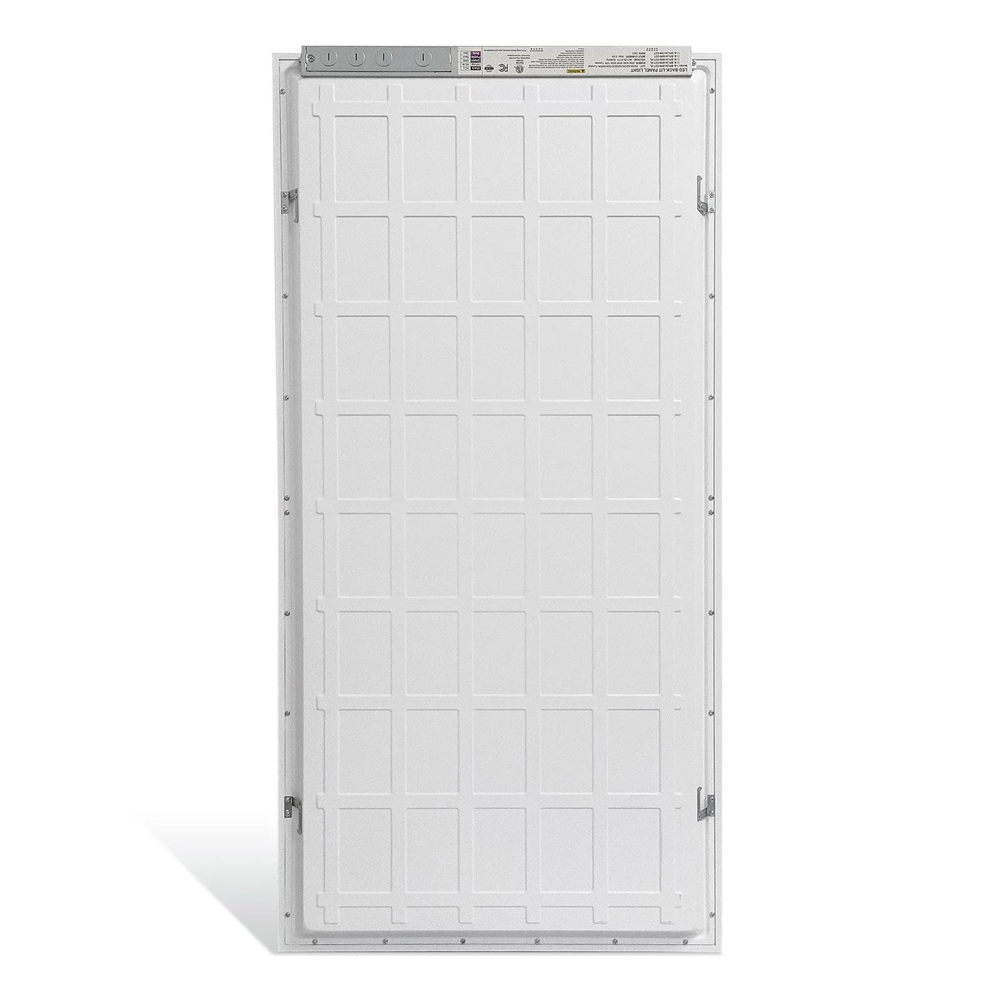 2x4 LED Backlit Flat Panel Light (4-Pack) | White Finish | Selectable CCT & Wattage | 0-10V Dimmable