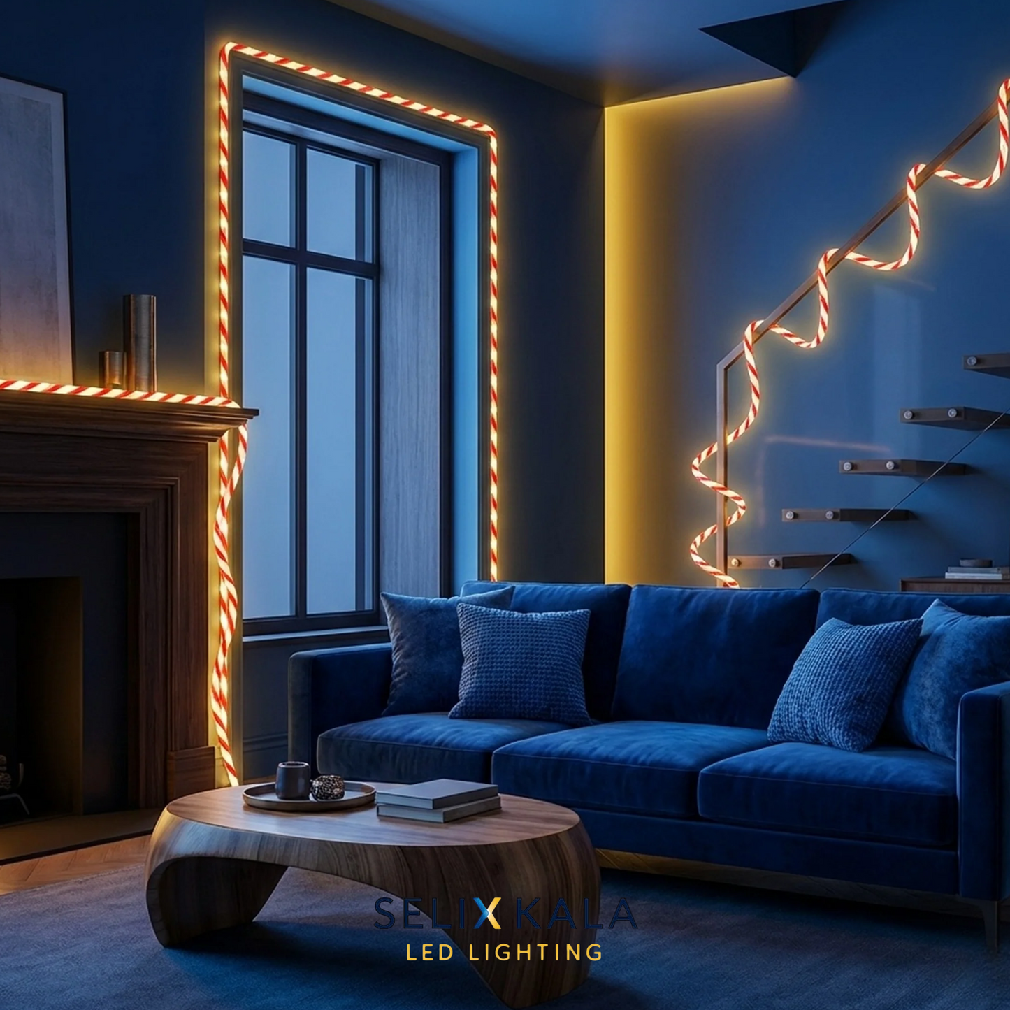 LED Strip Light 10m Candy Micro Rope Light - 8 Lighting Modes (Multicolor)