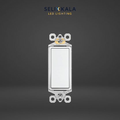 Decorator Rocker Light Switch 15A - Single Pole / 3-Way (Modern Paddle)
Image