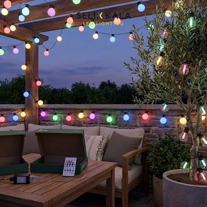 Smart G50 LED Globe String Light - 9M (30ft), 20 Bulbs, App & Remote Control, USB Powered