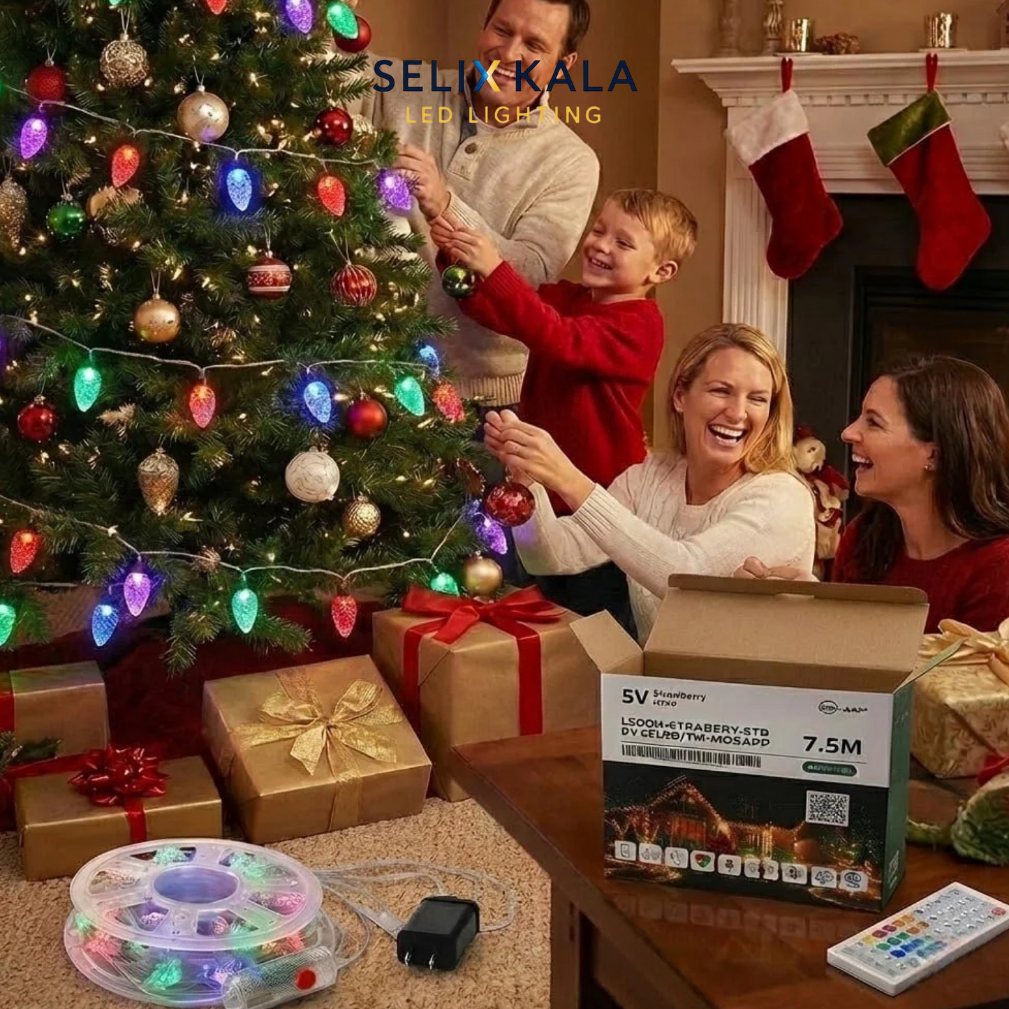 Smart Strawberry LED String Light 7m - 50 LEDs App Control (Multicolor)