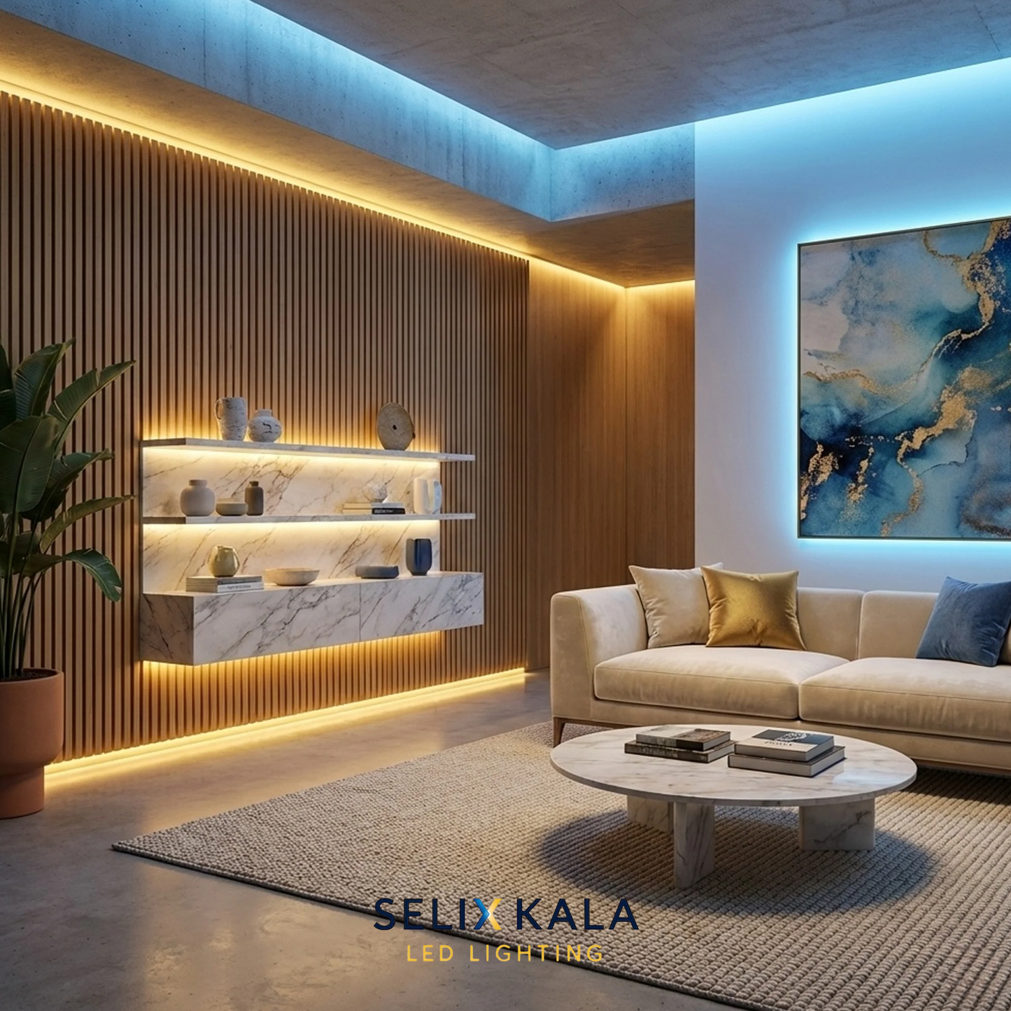 RGB Neon Flex LED Strip Light - 5M, IP65 Waterproof, USB Powered with Remote