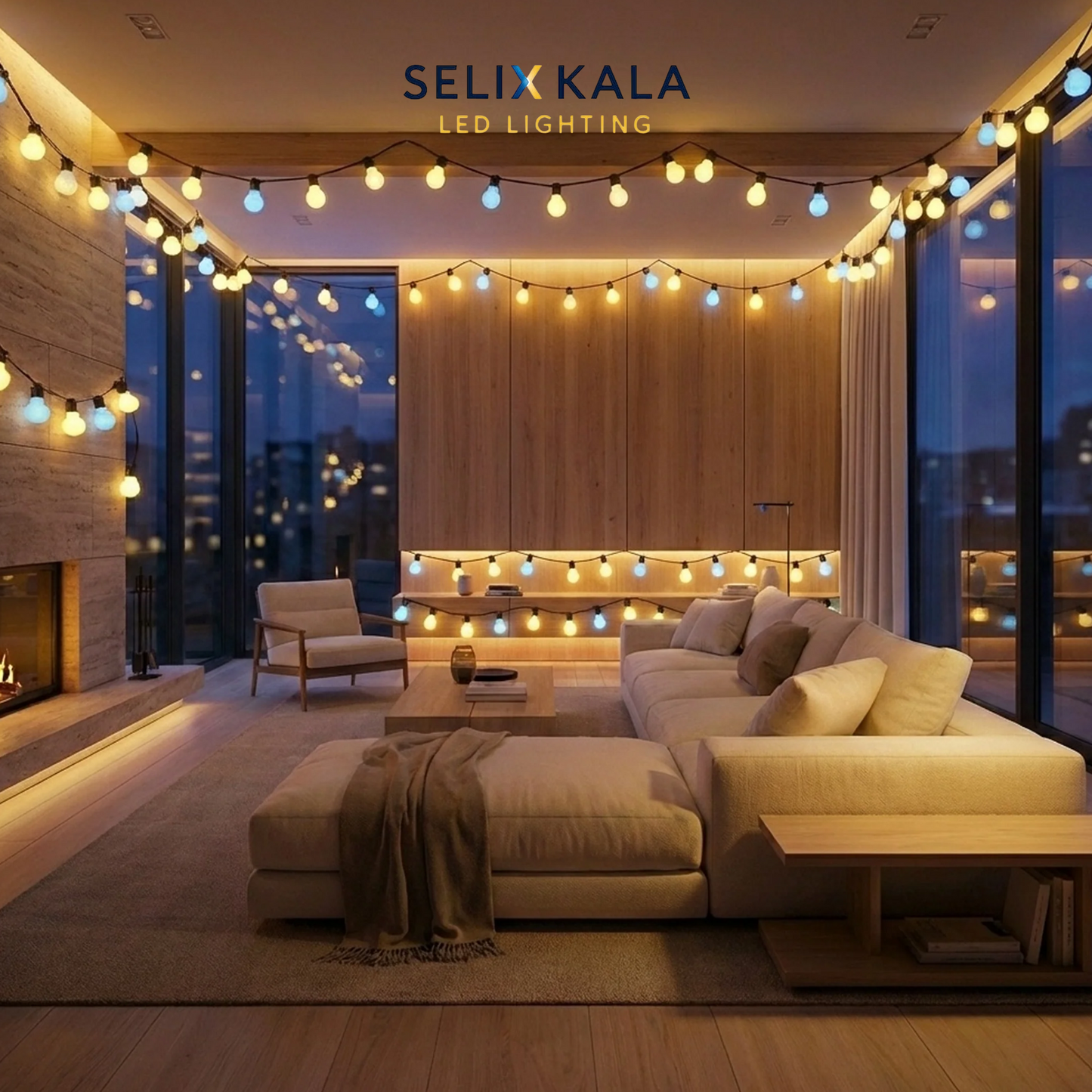 Smart G50 LED Globe String Light - 9M (30ft), 20 Bulbs, App & Remote Control, USB Powered