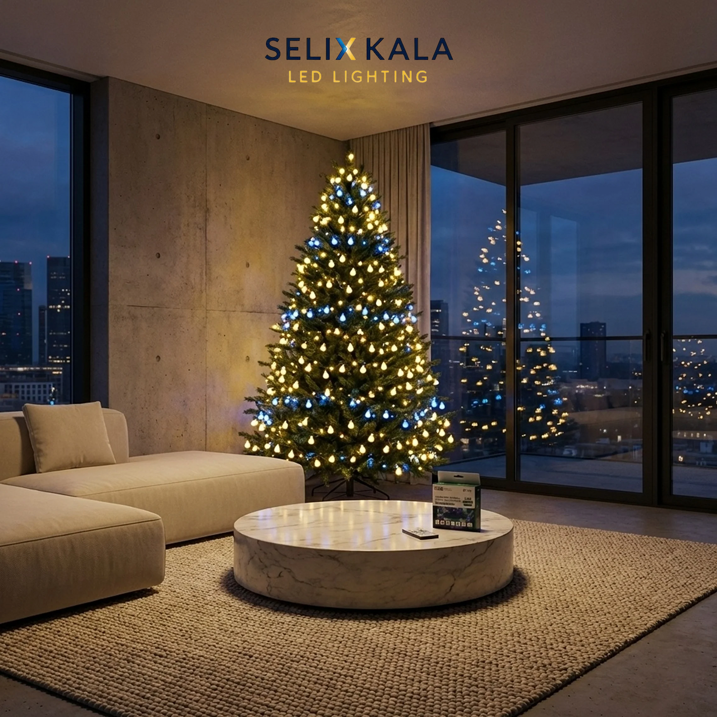 Pear Ball LED String Lights with Remote Control - 9M, 100 LEDs, USB Powered-USB