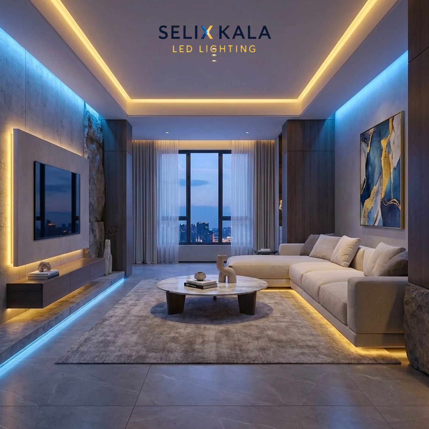 LED Neon Strip Light Slim 4x8mm | 24V IP65 | Dot-Free & Side Bend | Embedded (With Lip)