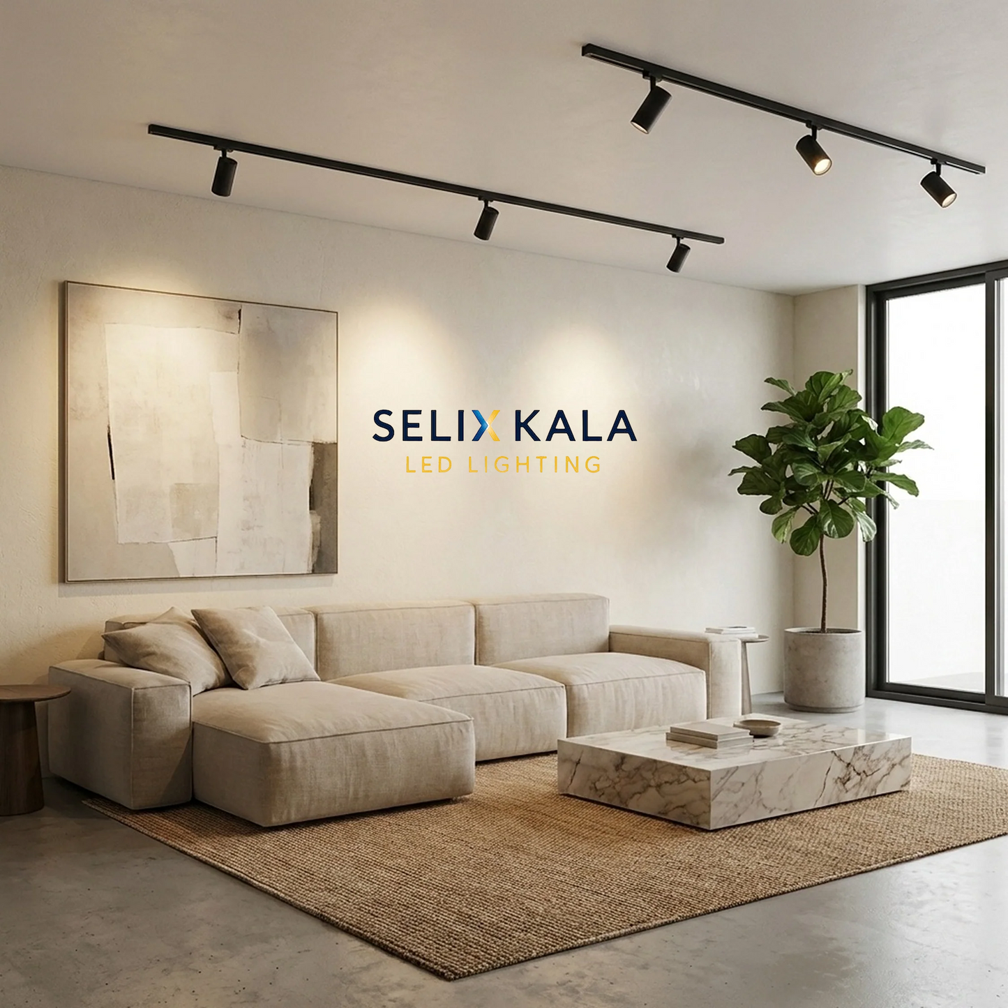 24W LED Track Light Head - Zoomable Beam (Black)