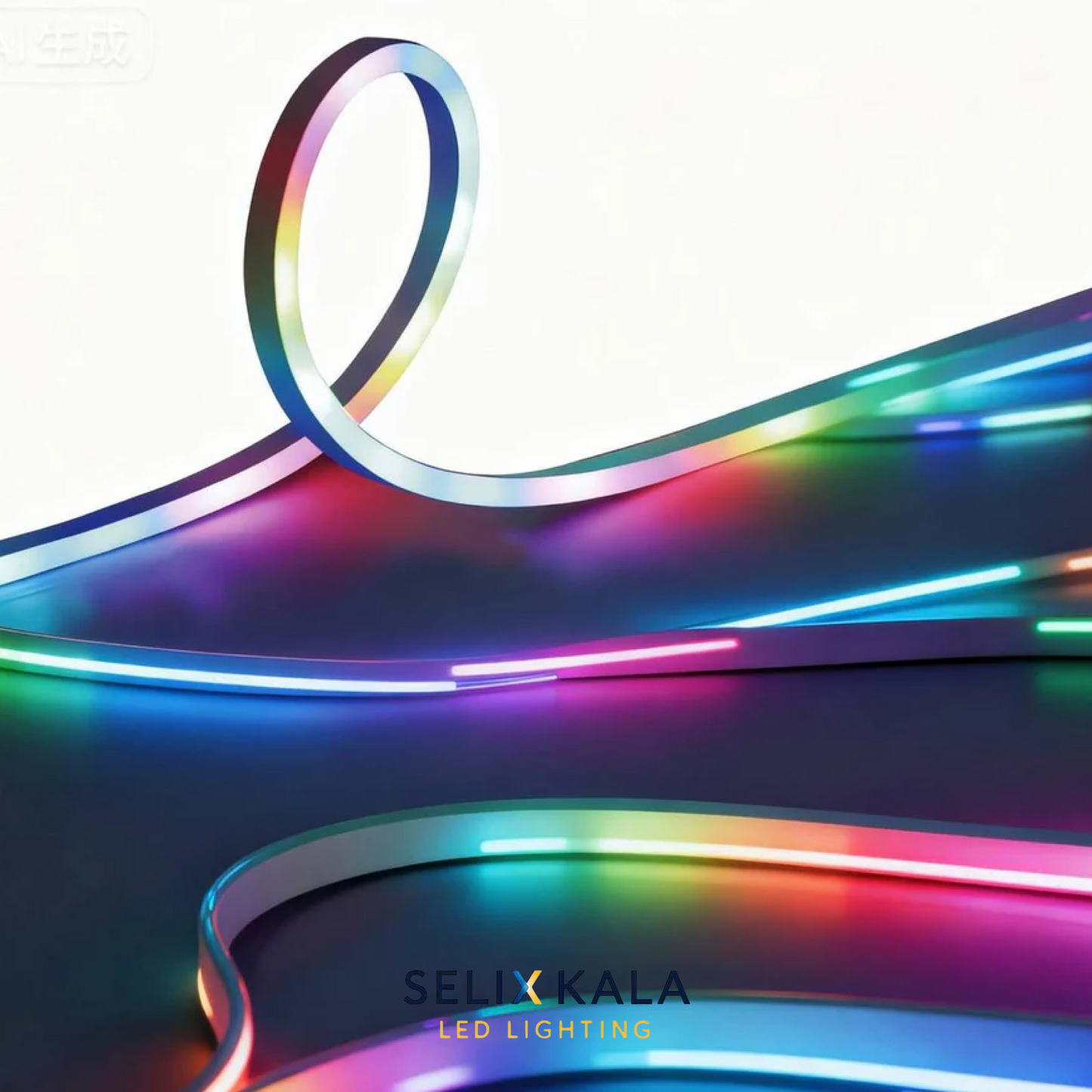 RGB Neon Flex LED Strip Light - 5M, IP65 Waterproof, USB Powered with Remote