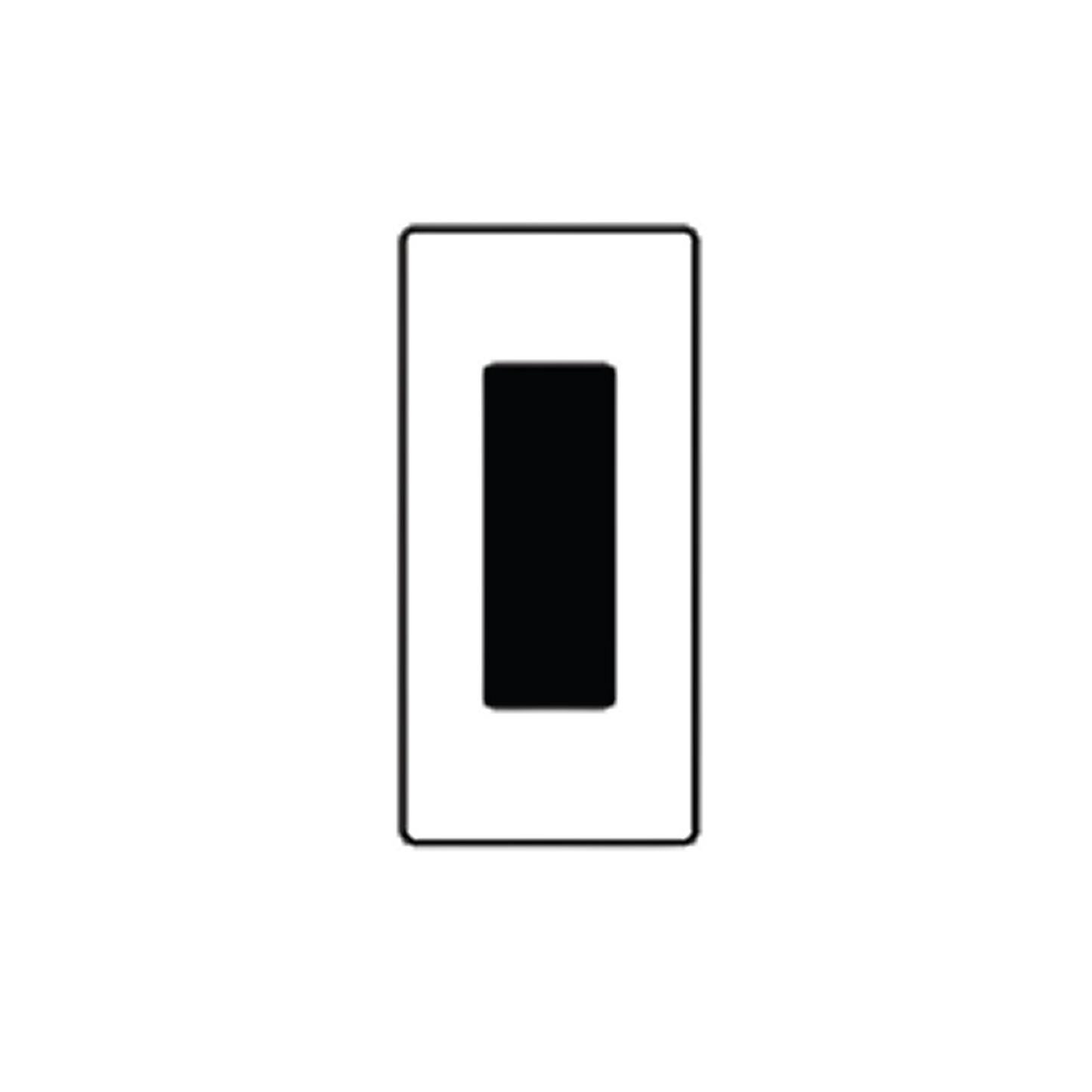 Screwless Wall Plate (Decorator Style) | Matte Finish
 Black rectangular | Selix kala