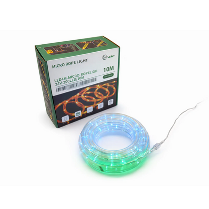 Micro LED Rope Light 10m - 24V 200 LEDs Professional Series