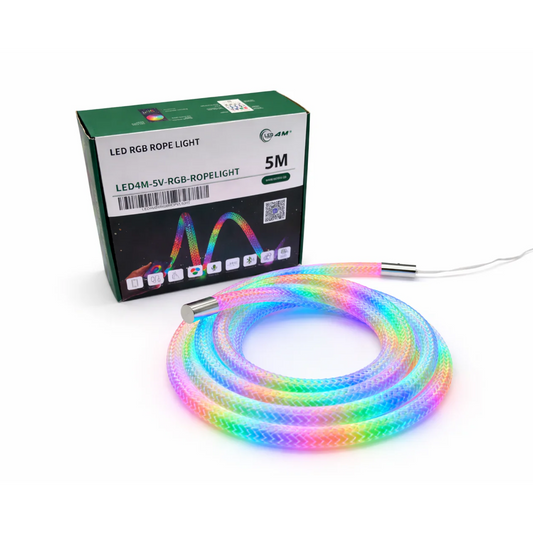 RGB LED Rope Light 5V - USB Powered Multicolor