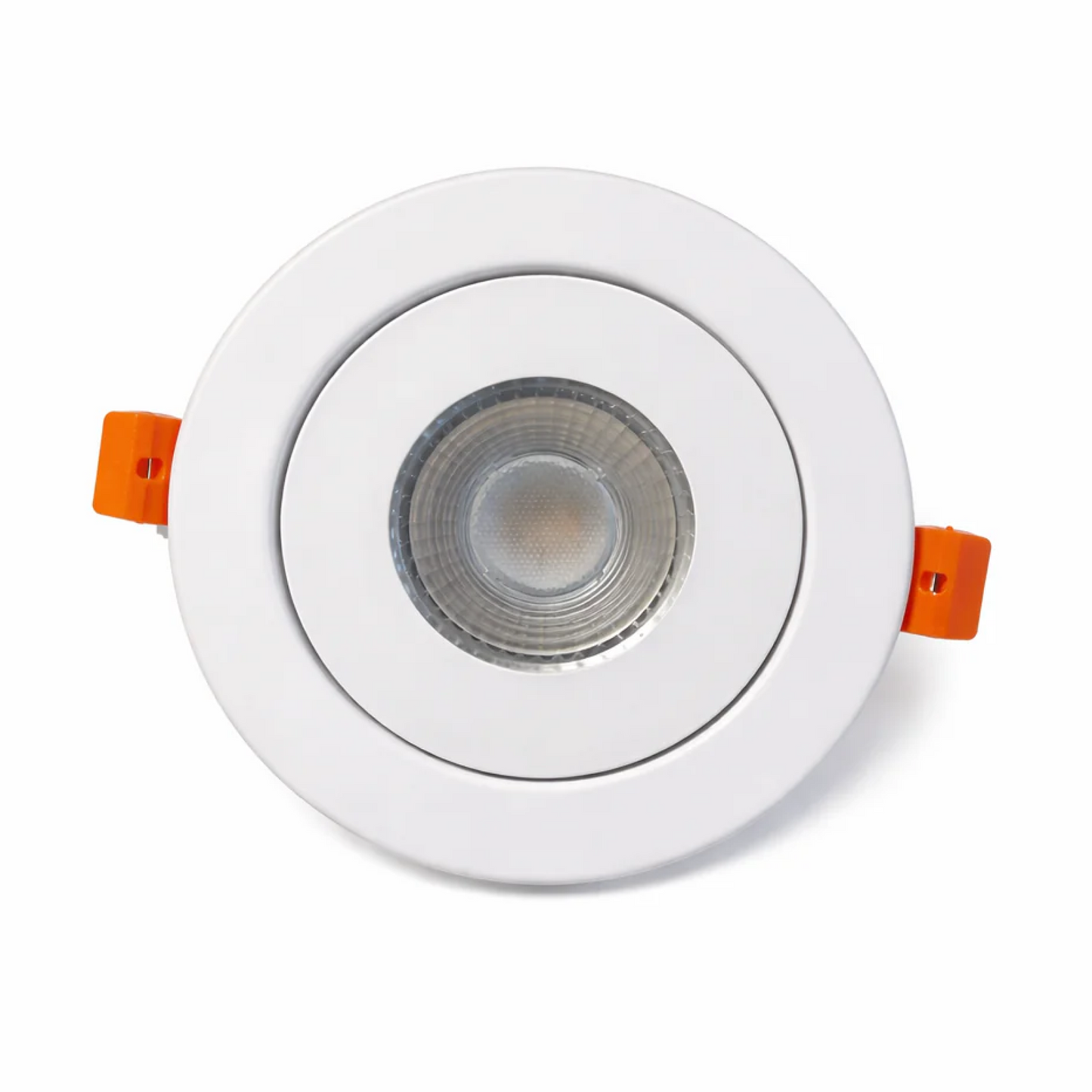 24-Pack 9W 4-Inch Round Gimbal LED Light - 360° Adjustable, 3CCT Selectable, IC Rated (White)