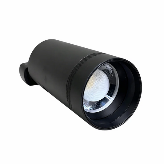 24W LED Track Light Head - Zoomable Beam (Black)