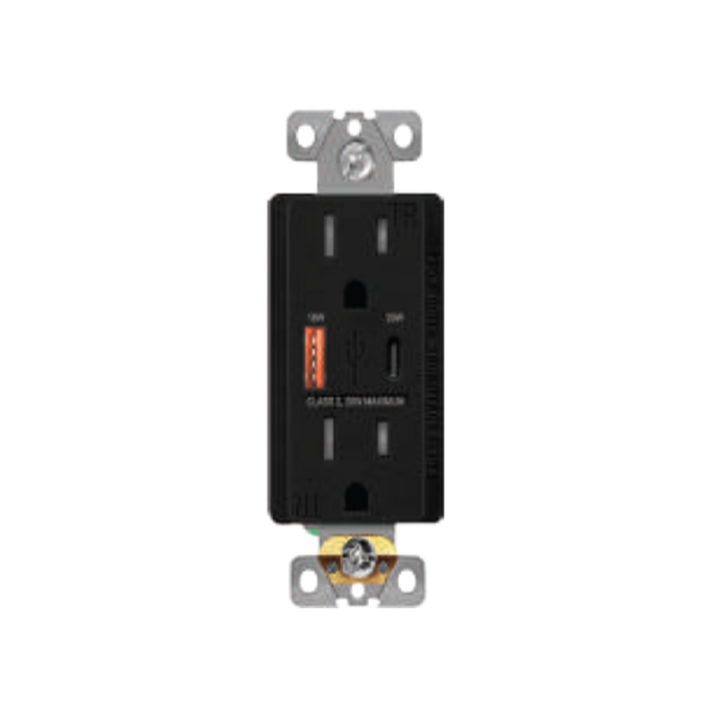 Decorator Wall Power Outlets | 15A | Standard, GFCI & USB Options
Black outlets