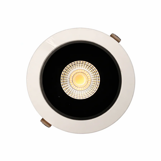 20-Pack 24W 5-Inch LED Gimbal Recessed Light - Adjustable Beam, 2000 Lumens, 5CCT (Black )