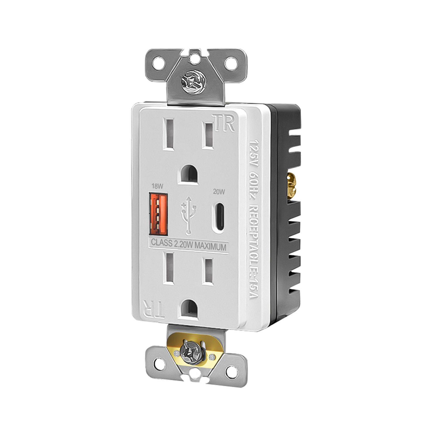 Decorator Wall Power Outlets | 15A | Standard, GFCI & USB Options
