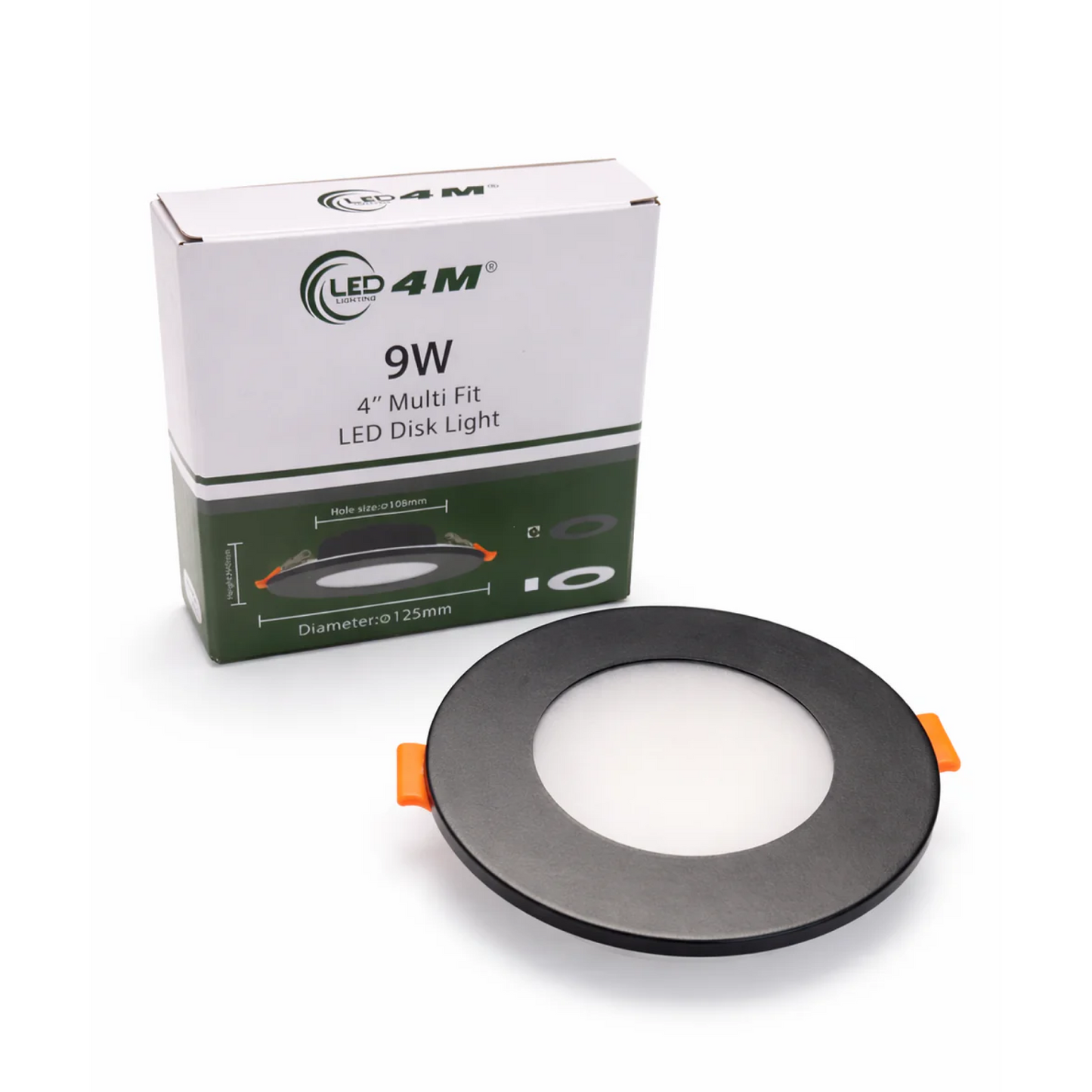 20-Pack 4-inch Multi-Fit LED Disk Light - 9W 5-CCT Selectable (Black)