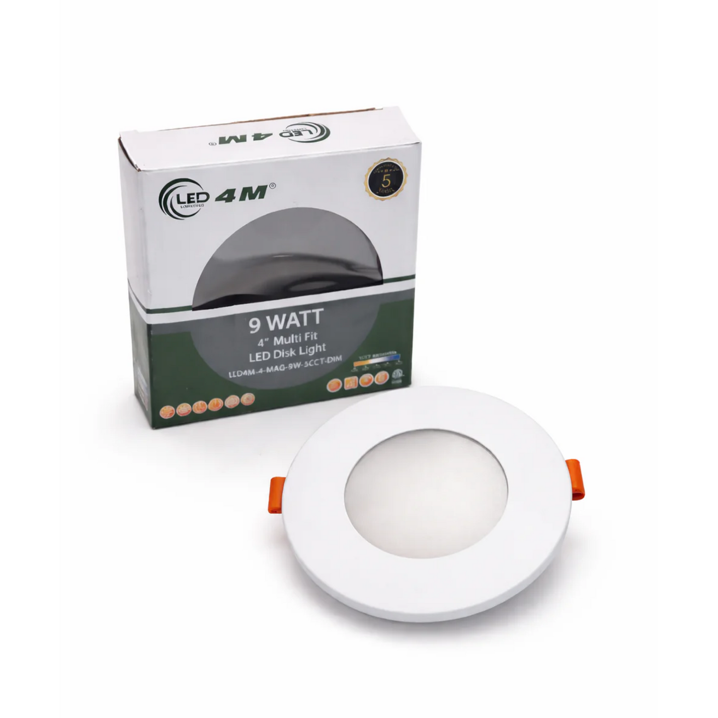 20-Pack 4-inch Multi-Fit LED Disk Light - 9W 5-CCT Selectable (White)