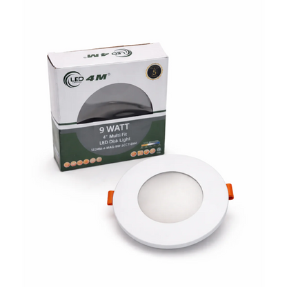 20-Pack 4-inch Multi-Fit LED Disk Light - 9W 5-CCT Selectable (White)