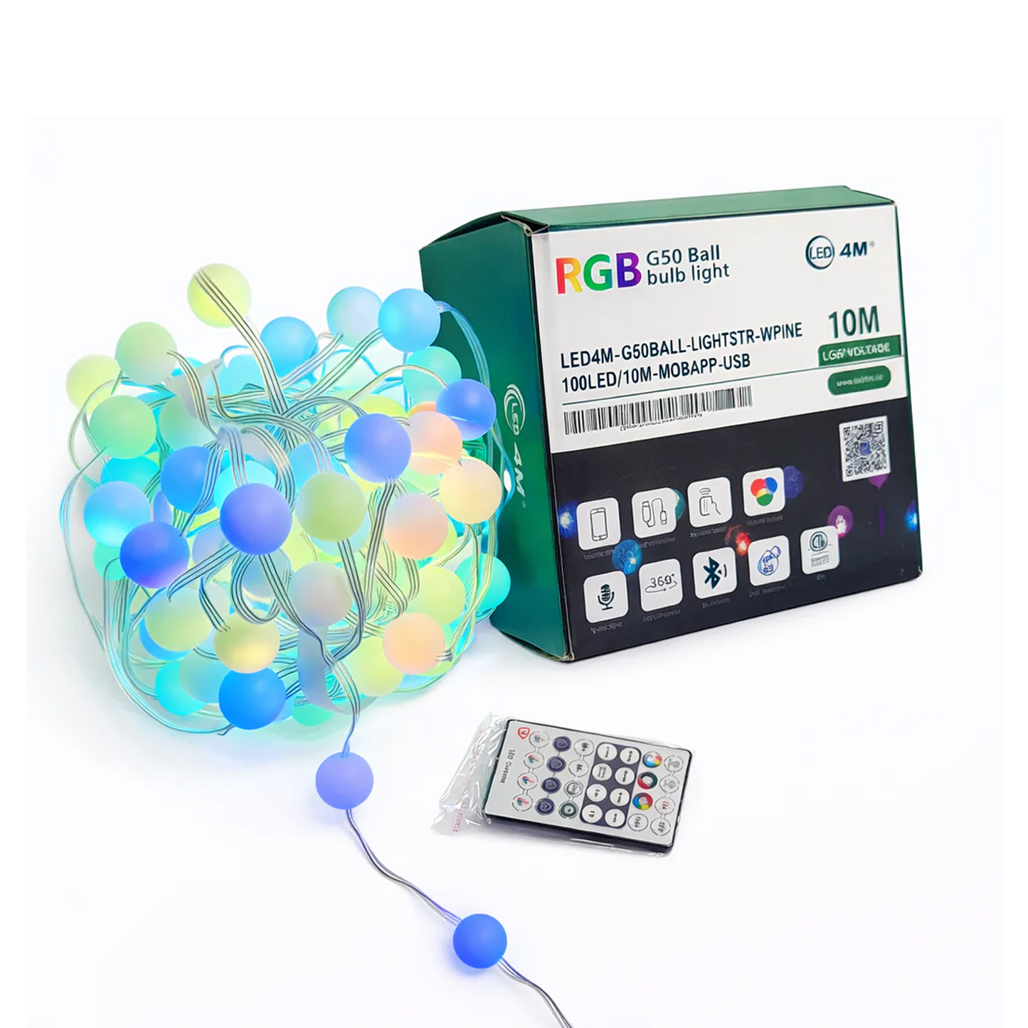 Smart G50 LED String Light - RGB Color Changing USB Powered