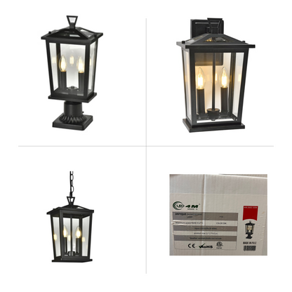 Paris Outdoor Lighting Collection | Traditional Chateau Style | Matte Black
All