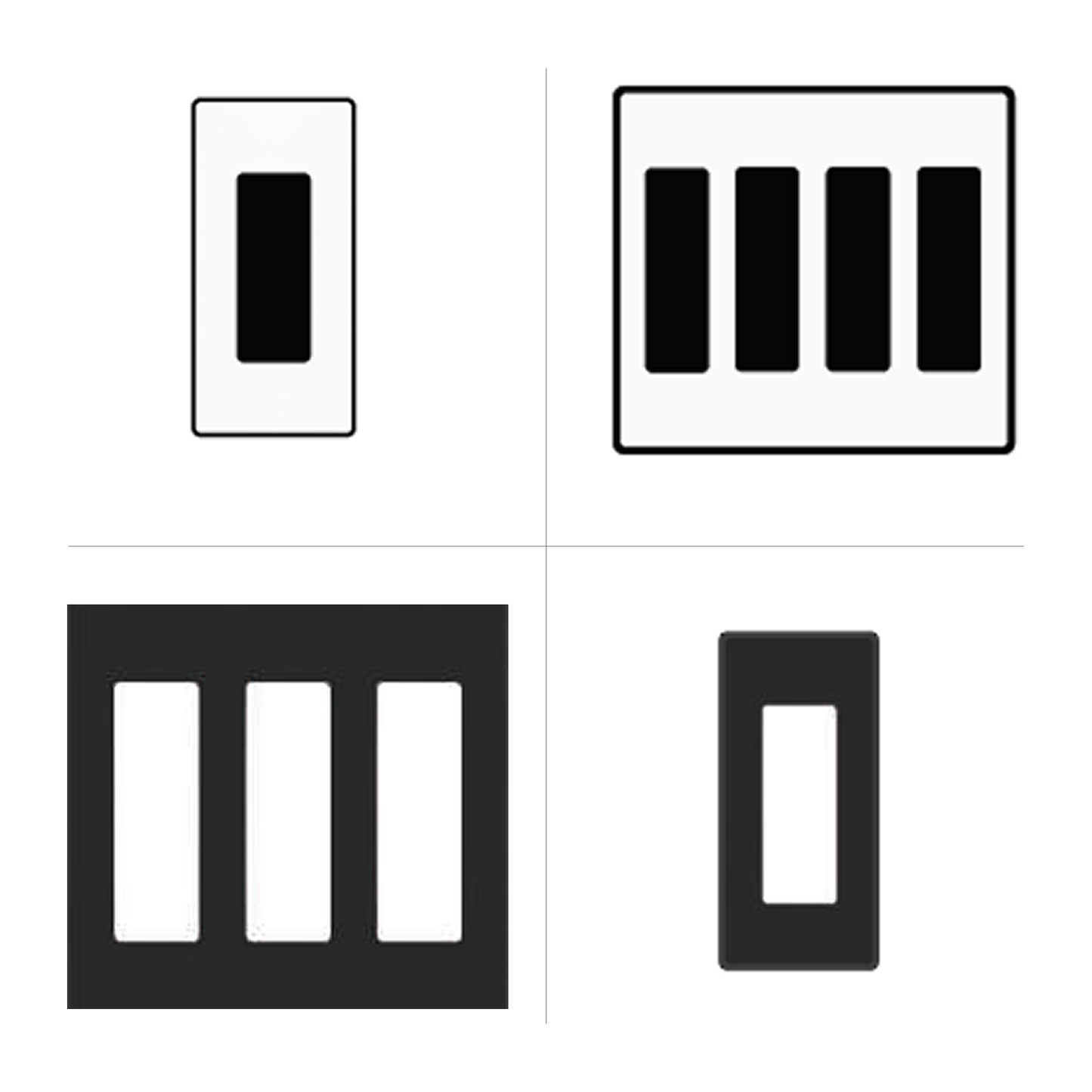 Screwless Wall Plate (Decorator Style) | Matte Finish | Selix kala