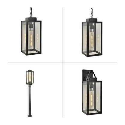New York Outdoor Lighting Collection | Modern Industrial | Matte Black
All