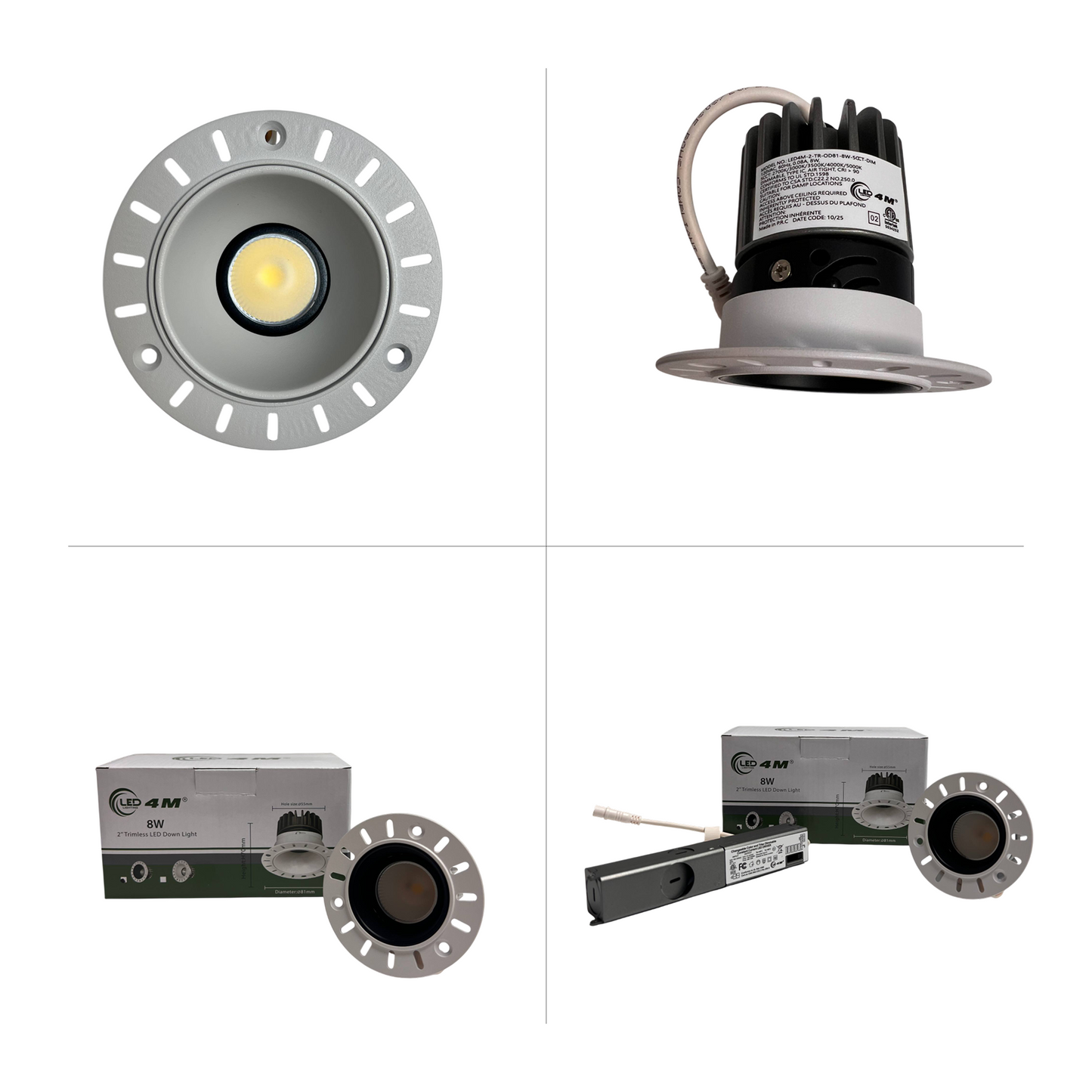 2″ Trimless LED Down Light-8W-5CCT-DIM | Selix Kala