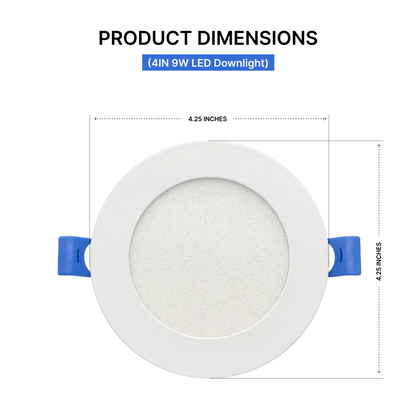 30-Pack 4-inch Recessed LED Downlight (Apolo Series) - 9W 5-CCT Selectable