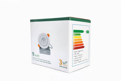 24-Pack 9W 4-Inch Round Gimbal LED Light - 360° Adjustable, 3CCT Selectable, IC Rated (White)