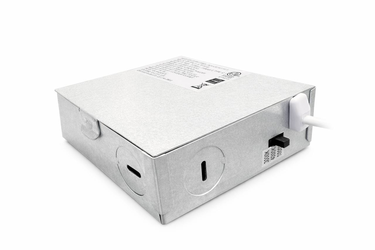 24-Pack 9W 4-Inch Round Gimbal LED Light - 360° Adjustable, 3CCT Selectable, IC Rated (White)