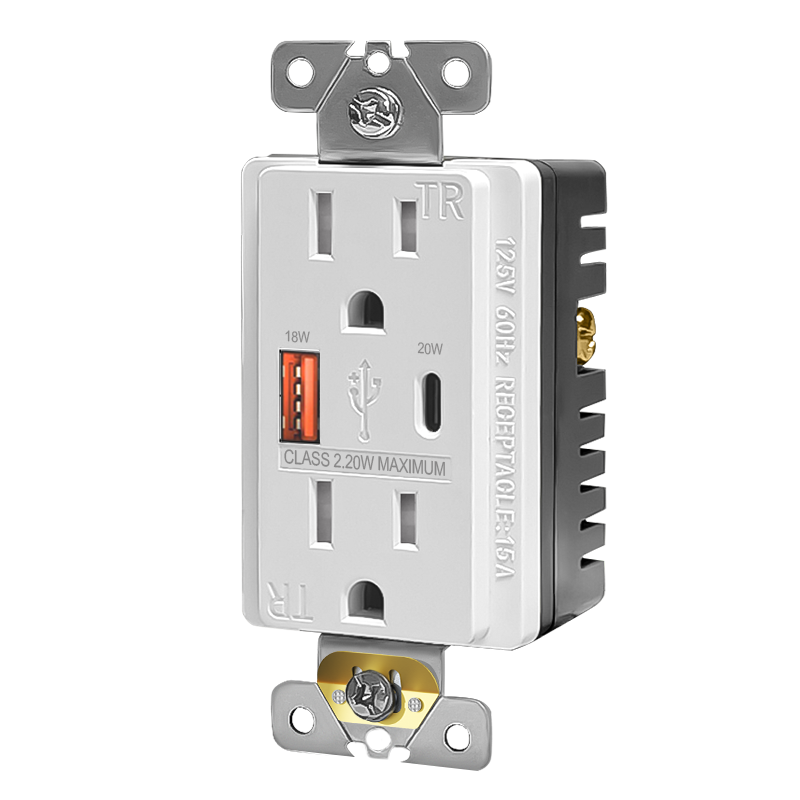 Decorator Wall Power Outlets | 15A | Standard, GFCI & USB Options
125v 60hz
