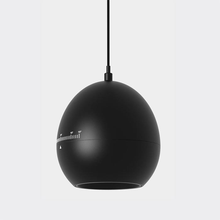 10W LED Hover Pendant Light - Zoomable Beam 10°-55°, 4000K Neutral (Black)