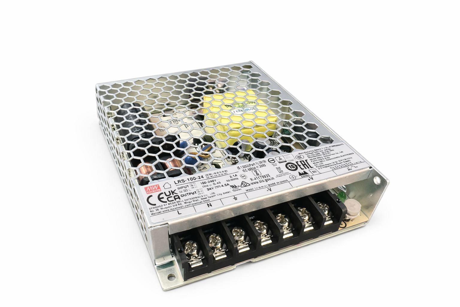 Mean Well LRS-100-24 Power Supply - 100W 24V DC (Slim Metal Housing) | Selix Kala
